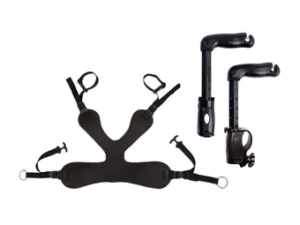 Suport pelvian pentru Rifton Pacer care sustine bazinul si permite libertate de miscare in timpul mersului asistat.