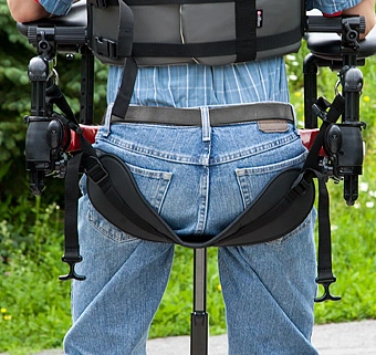 Suport pelvian pentru Rifton Pacer care sustine bazinul si permite libertate de miscare in timpul mersului asistat demo