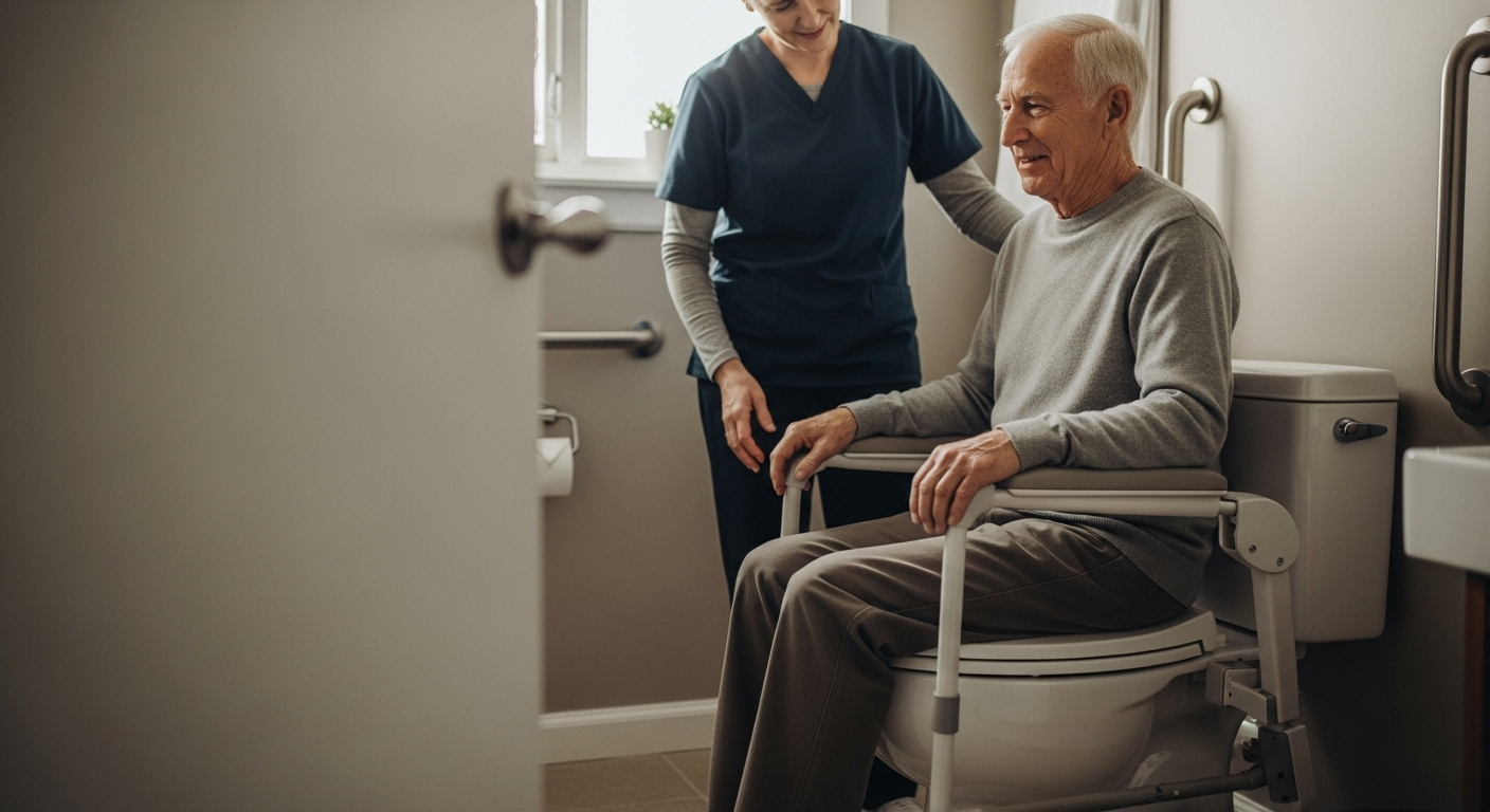 Scaun WC pentru vârstnici: Ghid esențial pentru confort și demnitate acasă