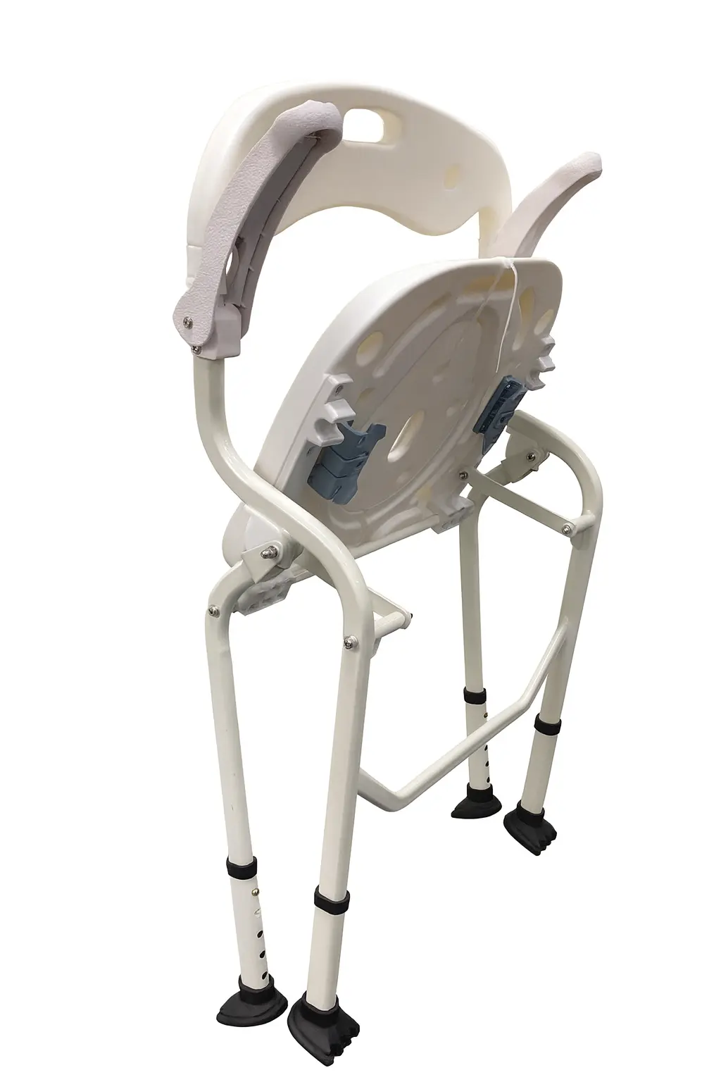 Scaun combinat baie si toaleta Maya cu brate rabatabile si picioare antiderapante pentru siguranta sporita