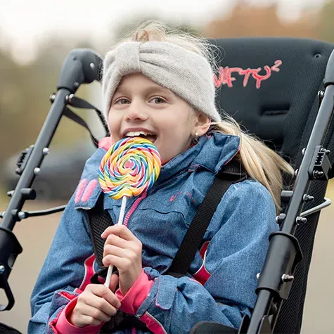 Carucior pentru pozitionare si suport copii cu handicap