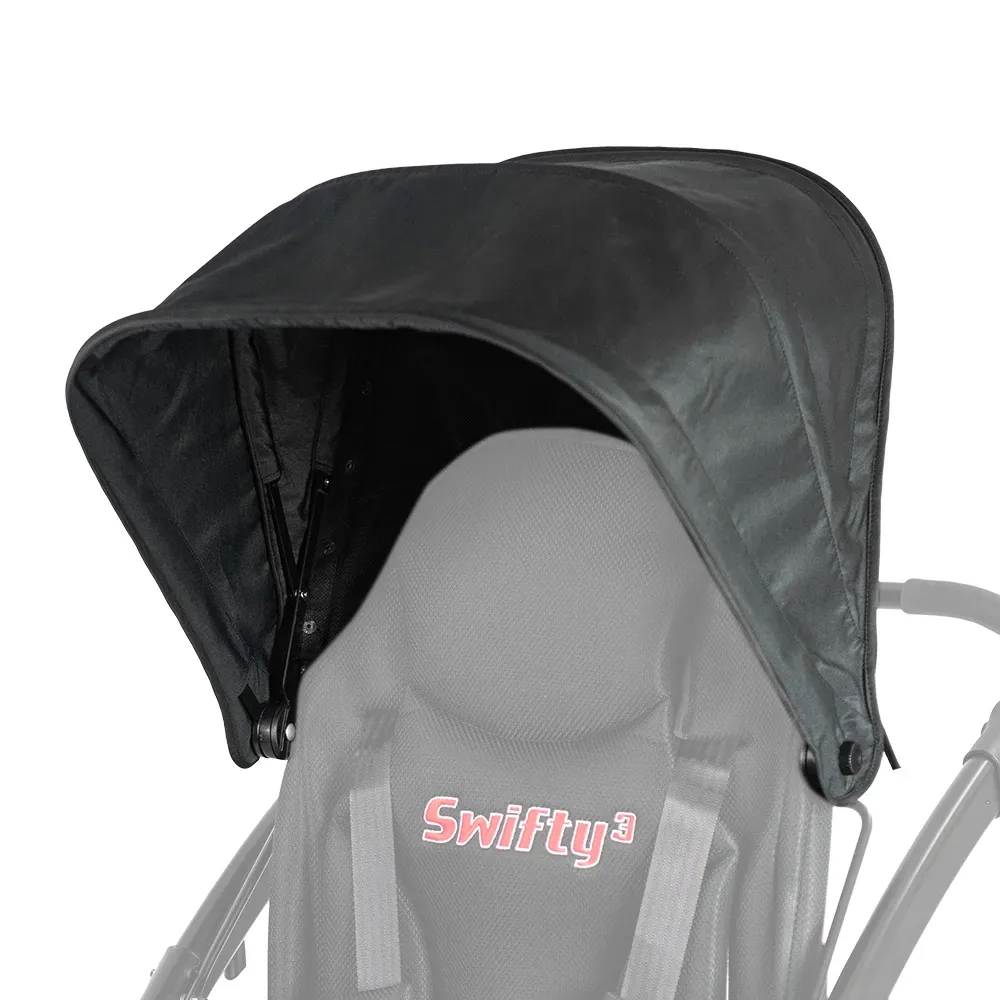 Copertina montata pe caruciorul reha Swifty 3