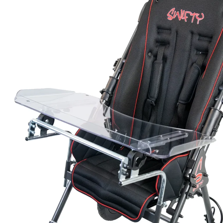 Masuta pentru caruciorul Swifty 1 montata pe carucior