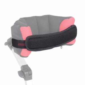 Centură dinamică susținere cap Zebra Invento, accesoriu medical cu inserții din silicon anti-alunecare, montat pe tetieră pentru stabilizarea zonei cervicale a pacientului.