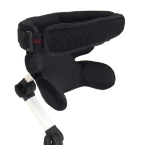Tetieră VisoPRO Zebra Invento, accesoriu medical original prevăzut cu centură dinamică pentru stabilizarea și controlul poziției capului.