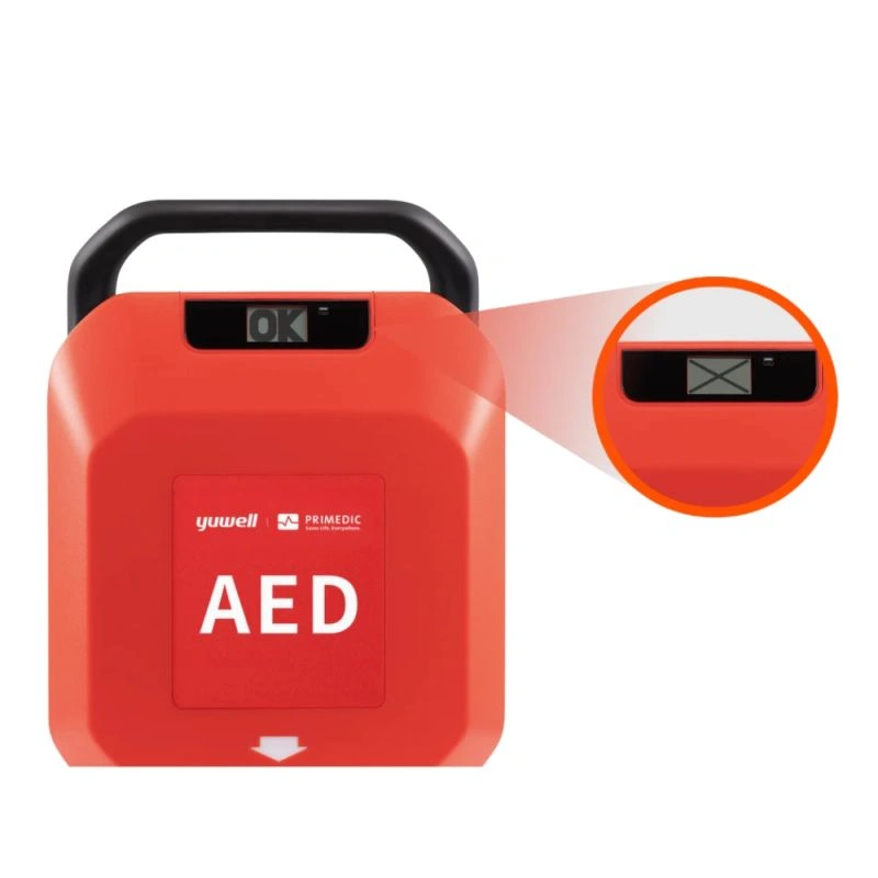 Buton pentru activarea modului pediatric la defibrilatorul PRIMEDIC YA5
